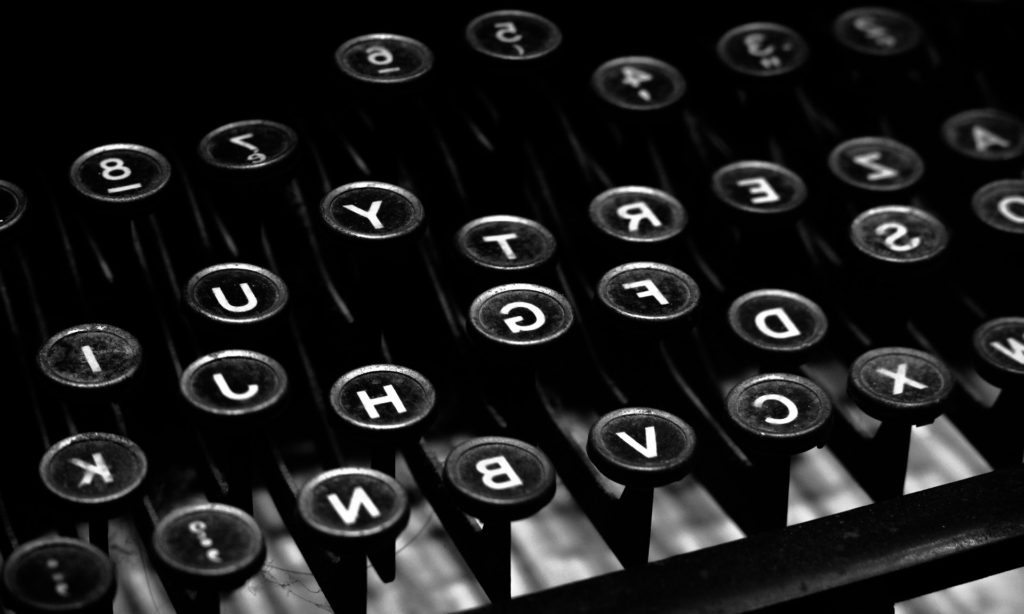 Picture of typewriter keys
